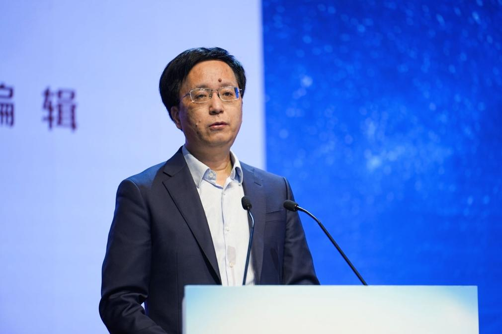 中国新闻社融媒体中心主任、中国新闻网总编辑吴庆才在“总编辑时间”环节发言。