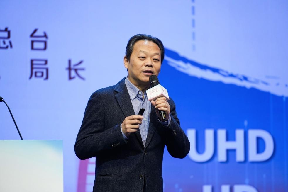 中央广播电视总台技术局党委书记、局长徐进分享中央广播电视总台创新应用情况。
